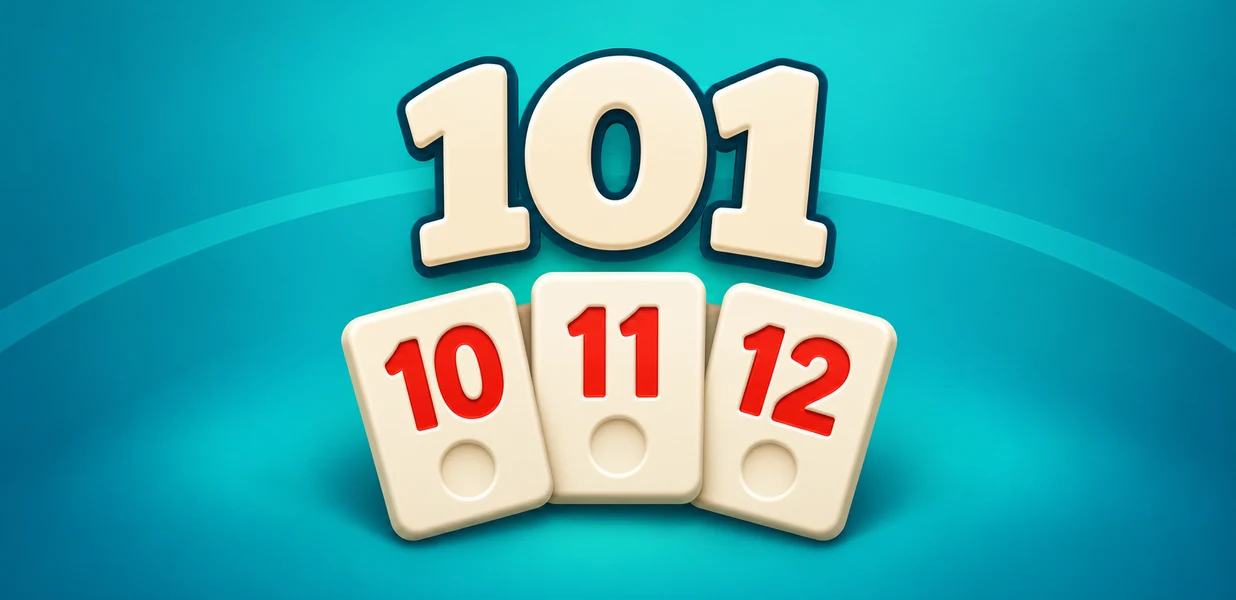 Rummy 101: rummy tiles numbered 10, 11 and 12